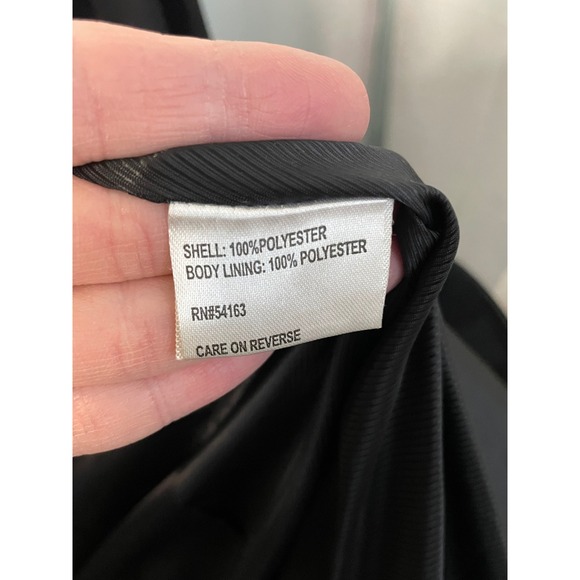 Calvin Klein Black Belted Jacket Women's‎ Sz L Collared Zip Up Lightweight - Picture 7 of 15